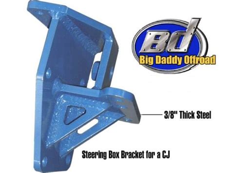 cj steering box bracket